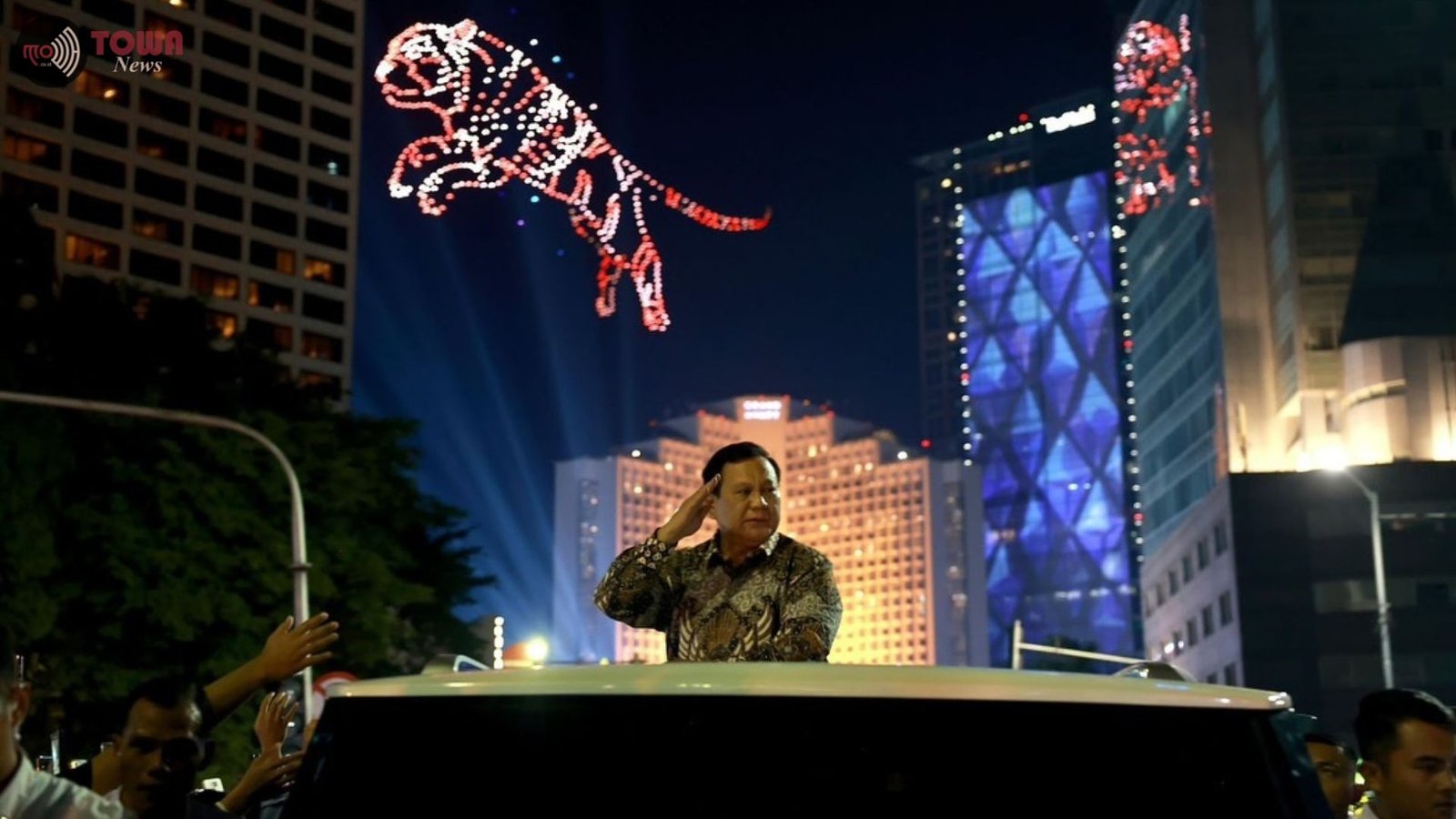 Prabowo Sambut Tahun Baru 2025 di Bundaran HI, Dua Momen yang Tak Terlupakan