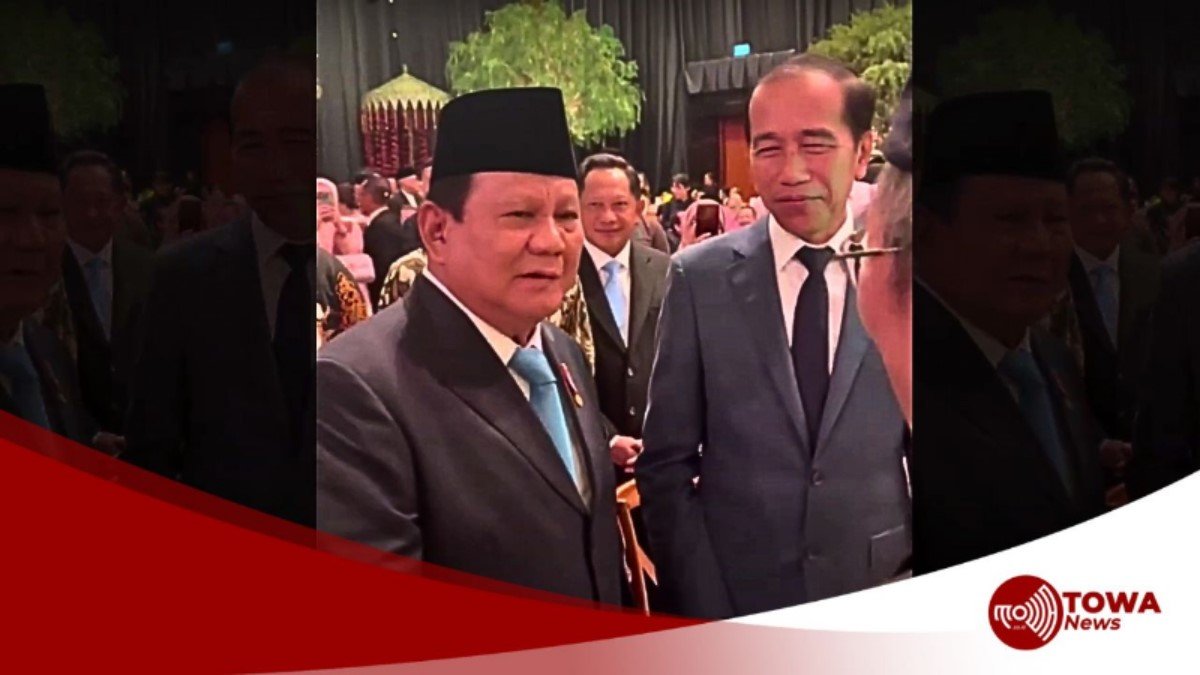Jokowi & Prabowo Bercanda Soal "Cawe-Cawe" di Pernikahan Putra Hatta Rajasa