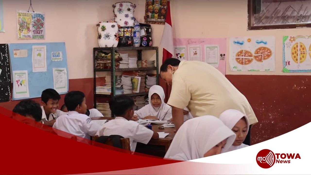 Presiden Prabowo Tinjau Program Makan Bergizi Gratis di SDN 1 dan 2 Bogor Disambut Antusias Para Pelajar