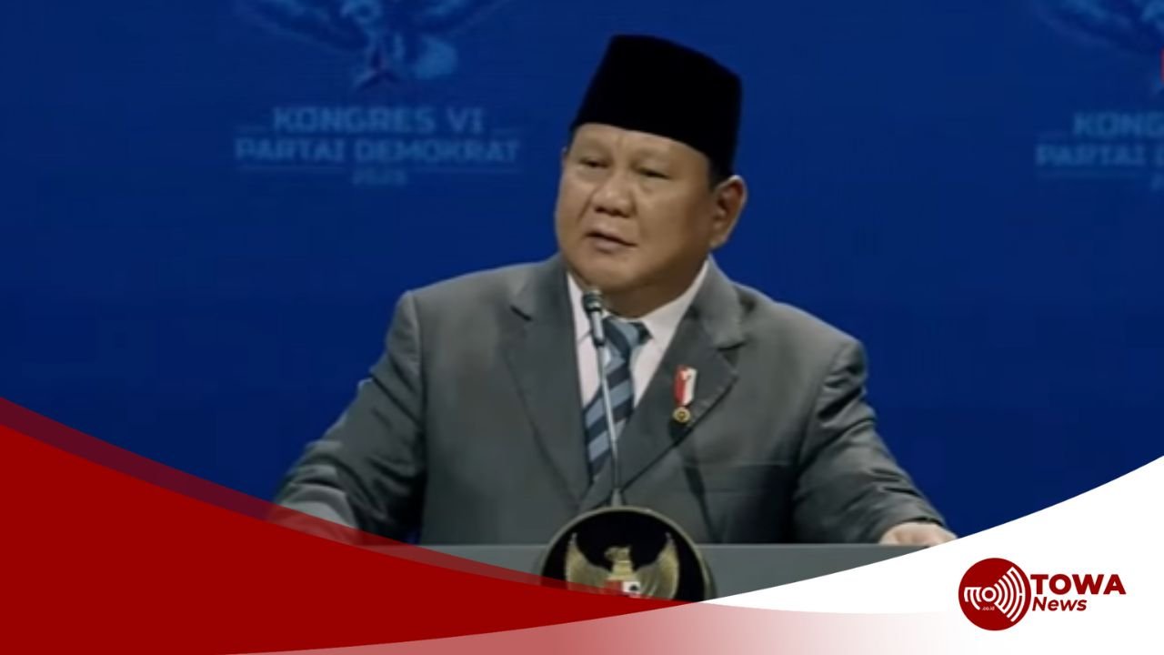 Presiden Prabowo Serukan Persatuan Dalam Sambutan Kebangsaan di Kongres Partai Demokrat