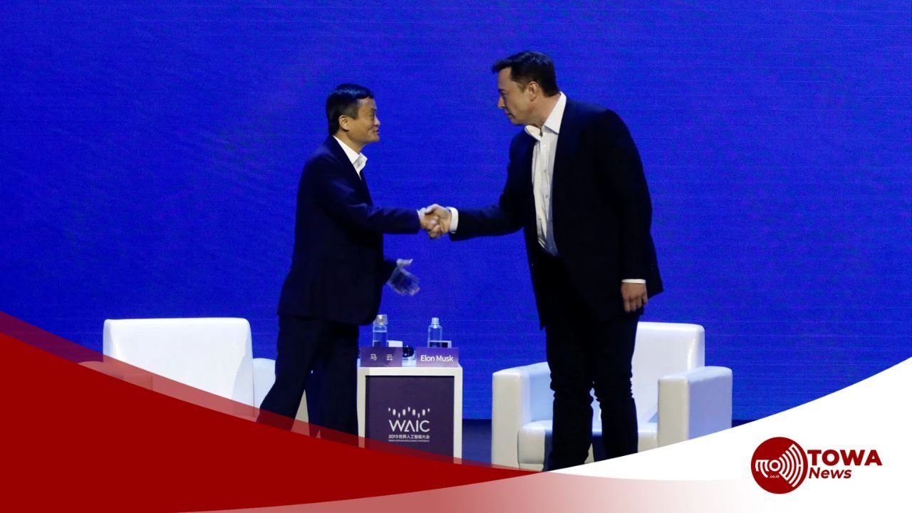 Momen Awkward Saat Elon Musk dan Jack Ma Bertemu
