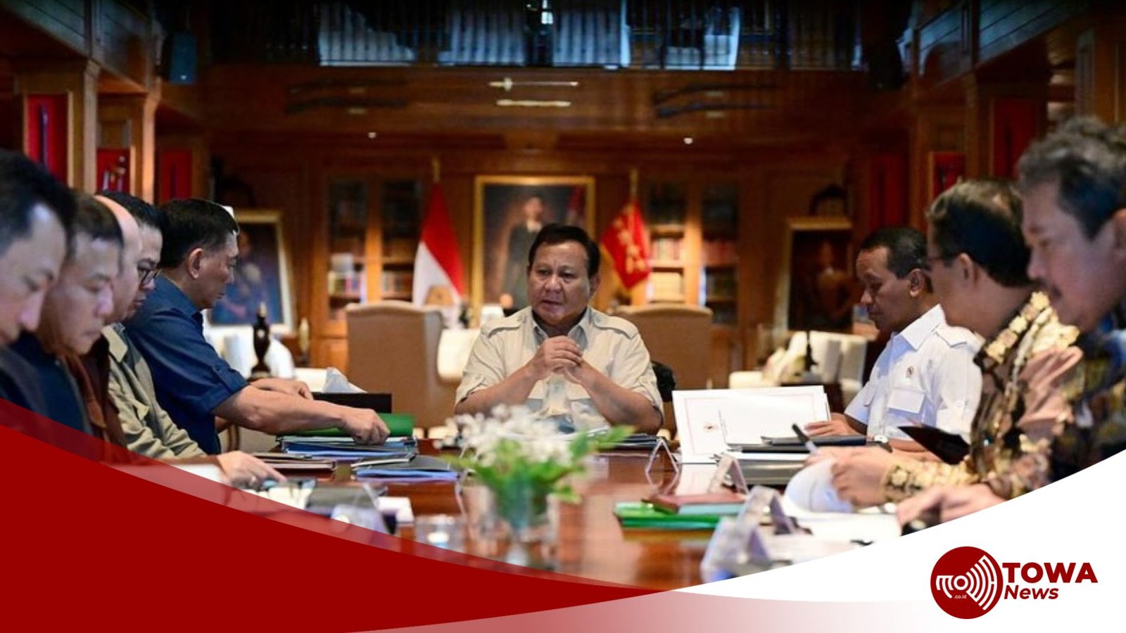 Presiden Prabowo Pimpin Rapat Terbatas di Hambalang Bahas Percepatan Hilirisasi
