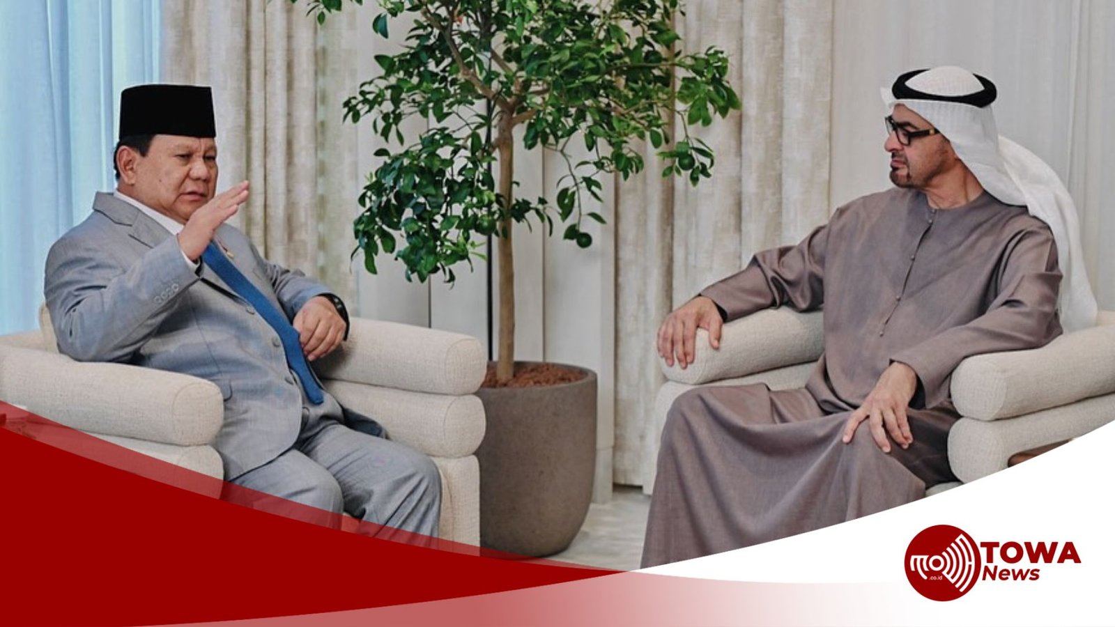 Presiden Indonesia Disambut Hangat oleh Presiden UEA di Abu Dhabi