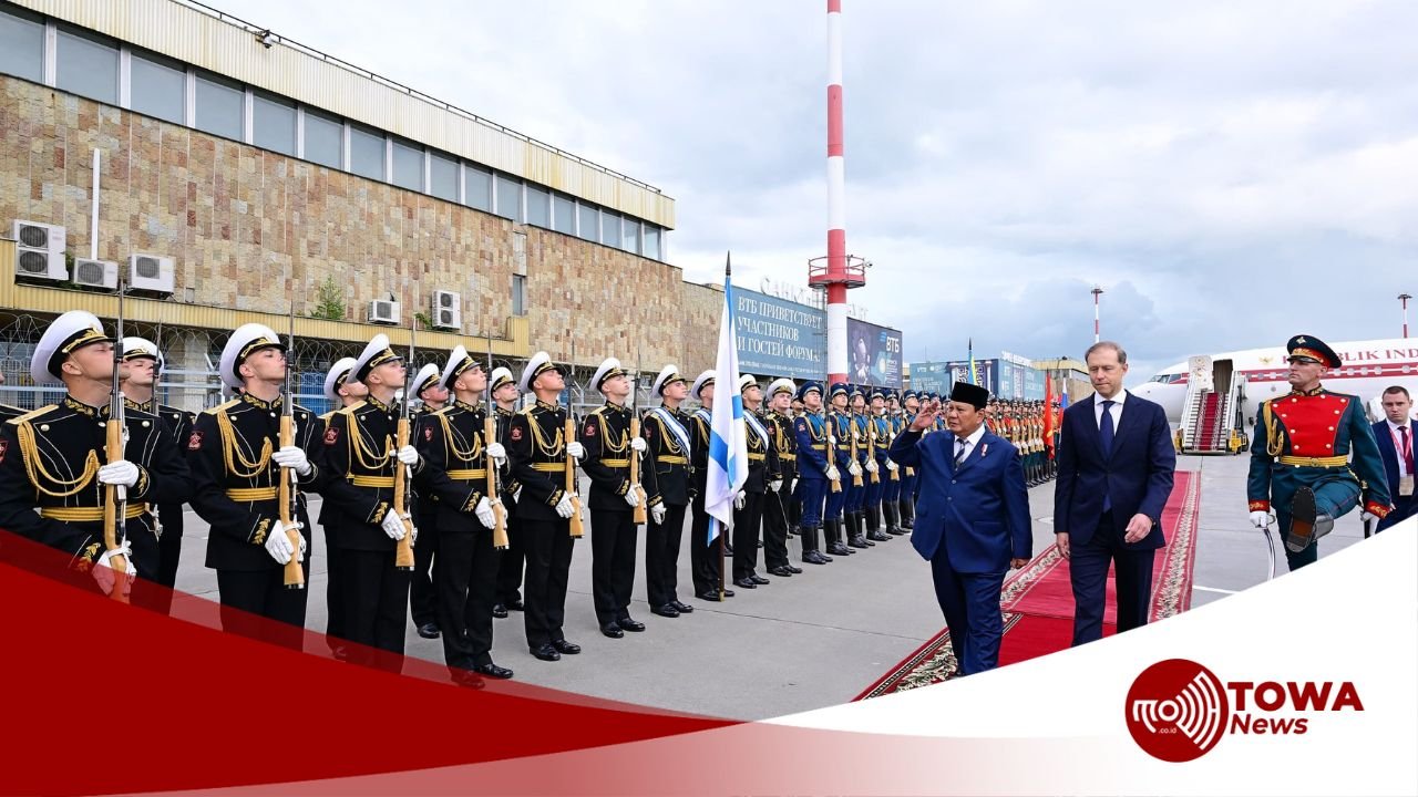 Presiden Prabowo Disambut Secara Kenegaraan di Rusia, Siap Gelar Pertemuan Bilateral dengan Presiden Putin