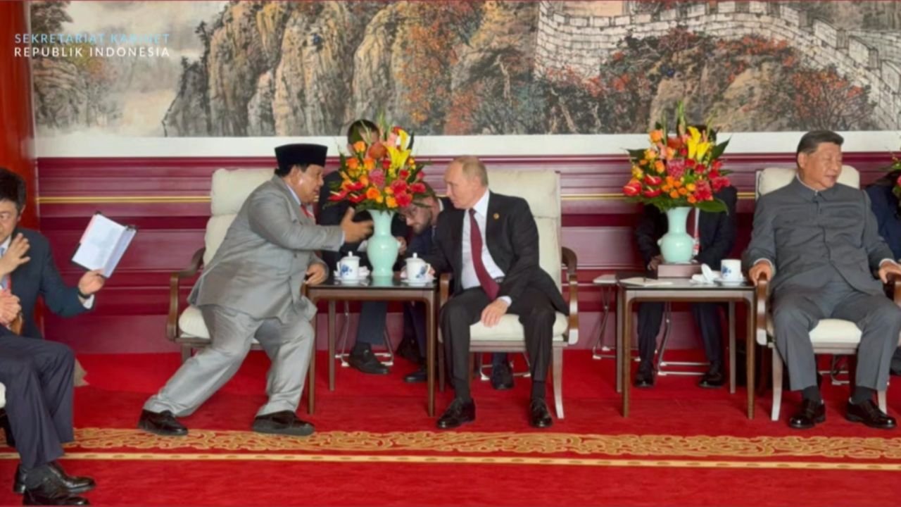 Prabowo Hadiri Parade Militer China, Duduk Bersama Putin dan Xi Jinping
